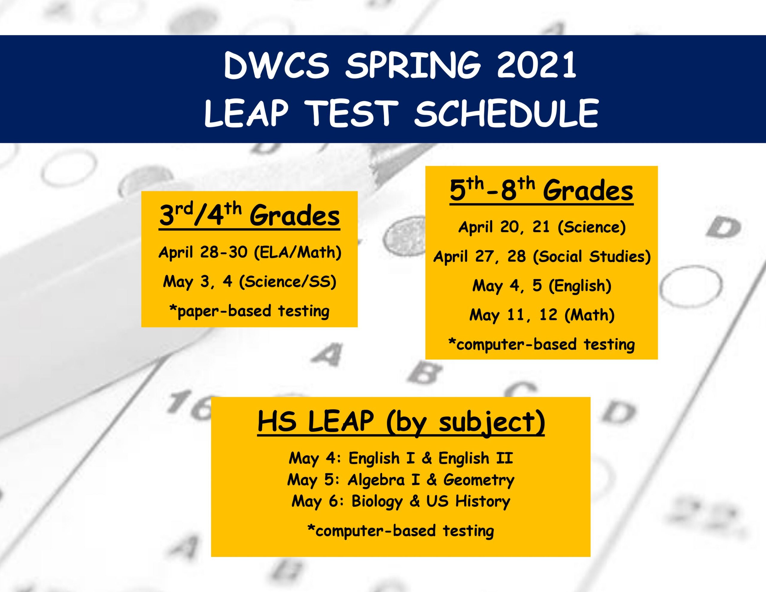 Leap Schedule